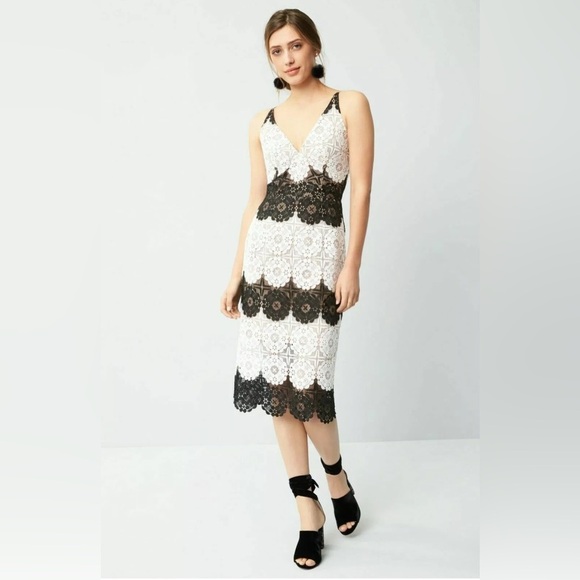 Dress the Population Dresses & Skirts - NWT Dress The Population Guipure Lace Midi Dress